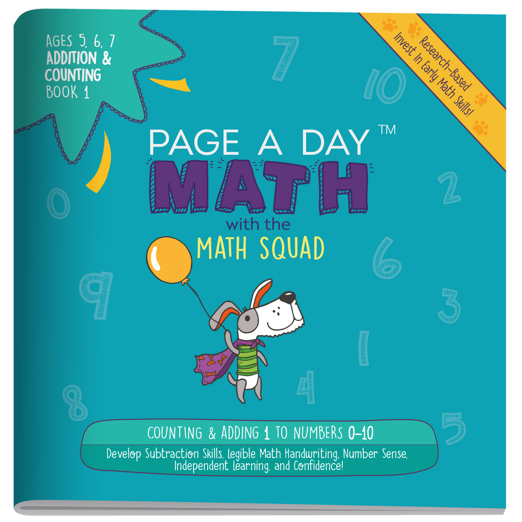 Set 4: ADDITION & COUNTING Book 1 - Page A Day Math with the Math Squad