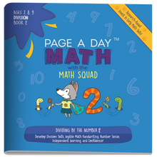 Load image into Gallery viewer, Series 9: DIVISION (age 6-9) 12-Book Series, Flash Cards &amp; Assessments - Page A Day Math with the Math Squad