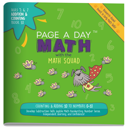 ADDITION & COUNTING Book 10 - Page A Day Math with the Math Squad