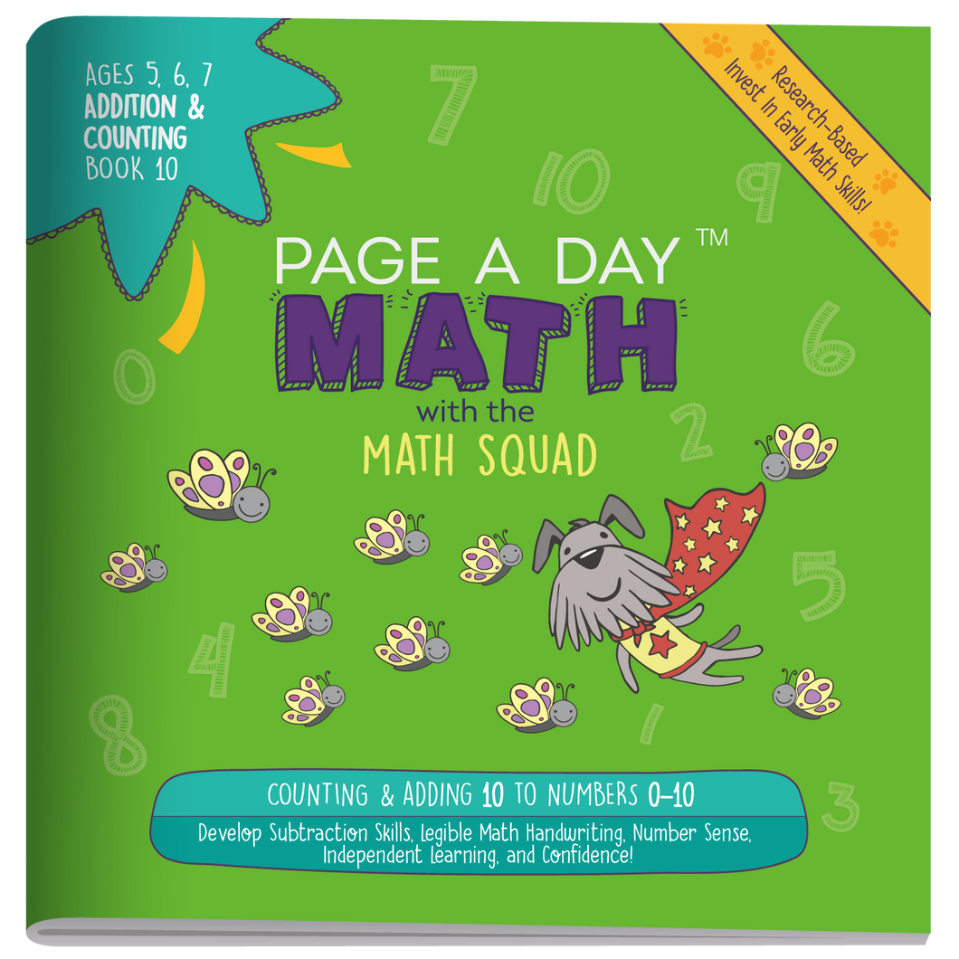 ADDITION & COUNTING Book 10 - Page A Day Math with the Math Squad