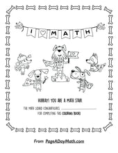 Load image into Gallery viewer, MEET THE MATH SQUAD! My First Counting Coloring Joke Book (ages 3+)