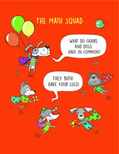 Load image into Gallery viewer, MEET THE MATH SQUAD! My First Counting Coloring Joke Book (ages 3+)