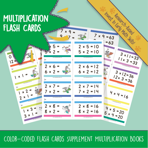 MULTIPLICATION Flash Cards - Page A Day Math with the Math Squad