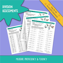 Load image into Gallery viewer, Series 9: DIVISION (age 6-9) 12-Book Series, Flash Cards &amp; Assessments - Page A Day Math with the Math Squad