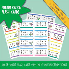 Load image into Gallery viewer, Series 8: MULTIPLICATION (age 6-8) 12-Book Series, Flash Cards &amp; Assessments - Page A Day Math with the Math Squad