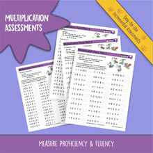 Load image into Gallery viewer, Series 8: MULTIPLICATION (age 6-8) 12-Book Series, Flash Cards &amp; Assessments - Page A Day Math with the Math Squad